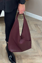 Burgundy Red Hobo Bag