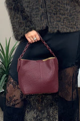 Burgundy Bucket Bag