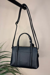 Black Silk Tie Handbag
