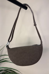 Brown Studded Saddle Bag