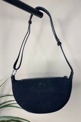 Black Studded Saddle Bag