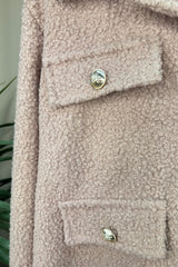 Dusky Pink Boucle Designer Inspired Jacket