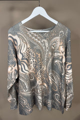 Paisley Animal Deluxe Printed Jumper