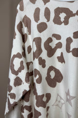 Brown Animal Deluxe Printed Jumper