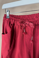 Wine Straight Leg Magic Trousers