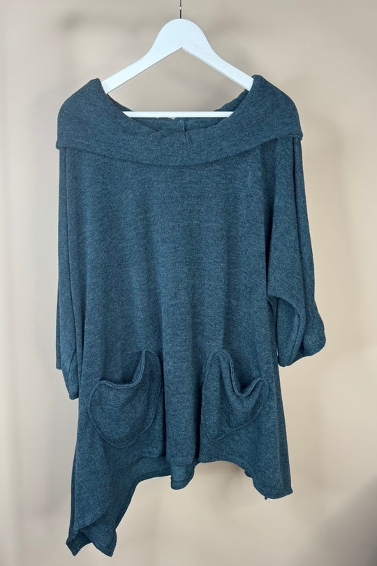 Bottle Green Hooded Tunic