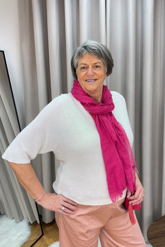 Fuchsia Classic Lightweight Layering Scarf