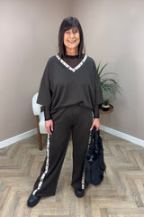 Brown Designer Inspired Lounge Set