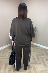 Brown Designer Inspired Lounge Set