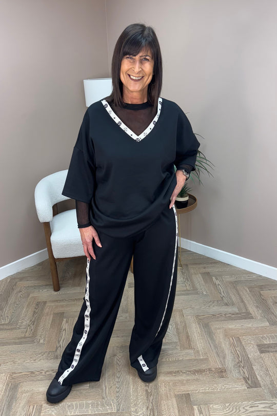 Black Designer Inspired Lounge Set