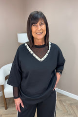 Black Designer Inspired Lounge Set