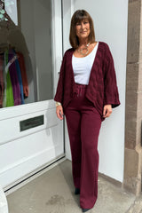 Burgundy Gayle Trousers