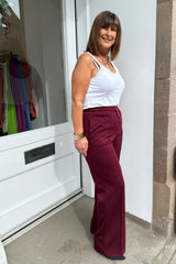Burgundy Gayle Trousers