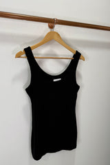 Black Zara Stretchy Basic Vest Top