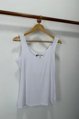 White Zara Stretchy Basic Vest Top