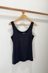 Navy Zara Stretchy Basic Vest Top