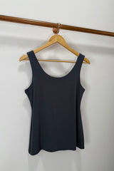 Charcoal Zara Stretchy Basic Vest Top