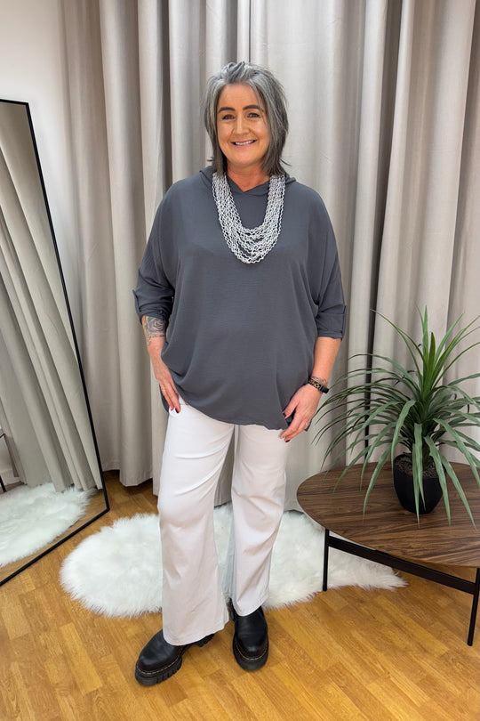 Dove Grey Straight Leg Magic Trousers