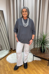 Dove Grey Straight Leg Magic Trousers