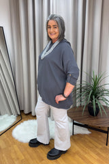 Dove Grey Straight Leg Magic Trousers