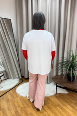 Dusky Pink Straight Leg Magic Trousers