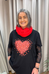 Red Classic Lightweight Layering Scarf