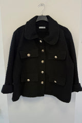 Black Boucle Designer Inspired Jacket