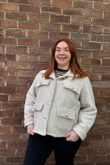 Dusky Pink Boucle Designer Inspired Jacket