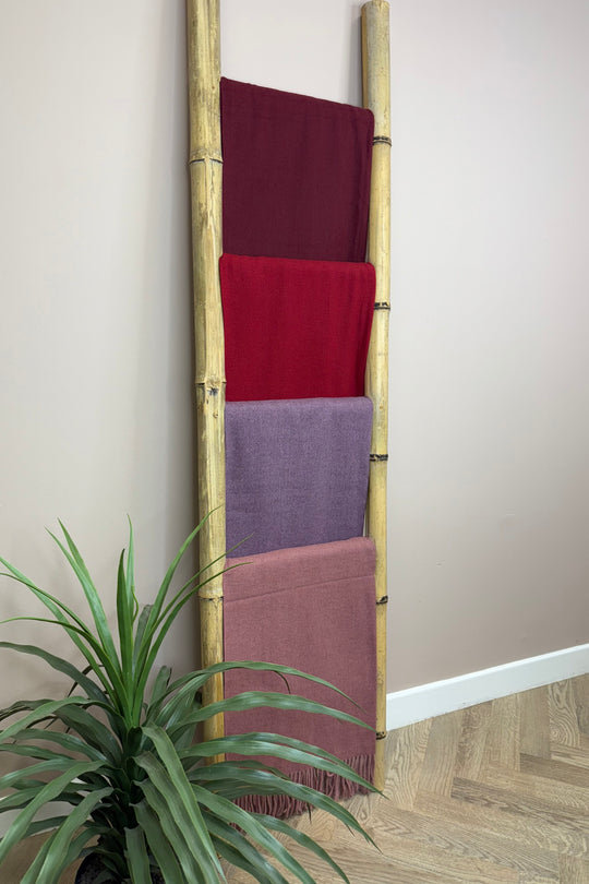 Burgundy Cashmere Feel Scarf