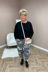 Camo Cotton Cocoon Trousers