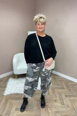 Camo Cotton Cocoon Trousers