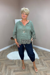 Indigo Denim Cocoon Trousers