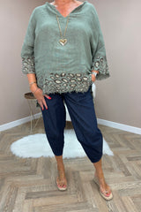 Indigo Denim Cocoon Trousers