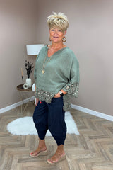 Indigo Denim Cocoon Trousers