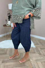 Indigo Denim Cocoon Trousers