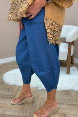 Mid Denim Cocoon Trousers