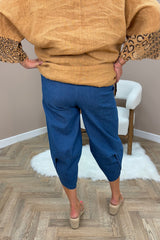 Mid Denim Cocoon Trousers