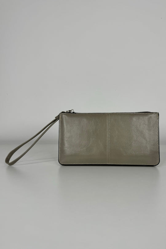 Taupe Grey Wrist Wallet