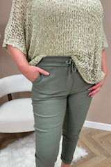 Khaki Green Magic Stretch Trousers