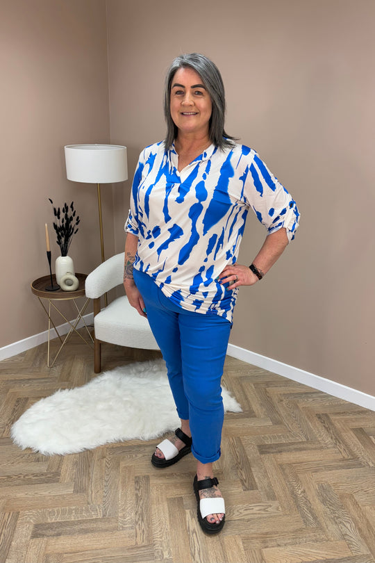Cobalt Blue Magic Stretch Trousers