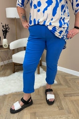 Cobalt Blue Magic Stretch Trousers