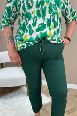 Forest Green Magic Stretch Trousers