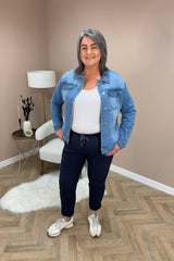 Curve Navy Magic Trousers