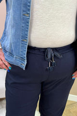 Curve Navy Magic Trousers