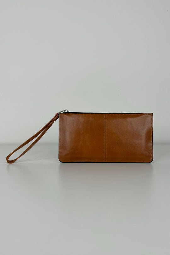 Tan Wrist Wallet