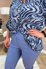 Denim Blue Magic Stretch Trousers