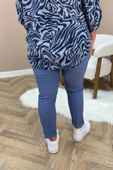 Denim Blue Magic Stretch Trousers