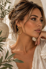 Renegade Sculptural 18k Gold Plated Earrings