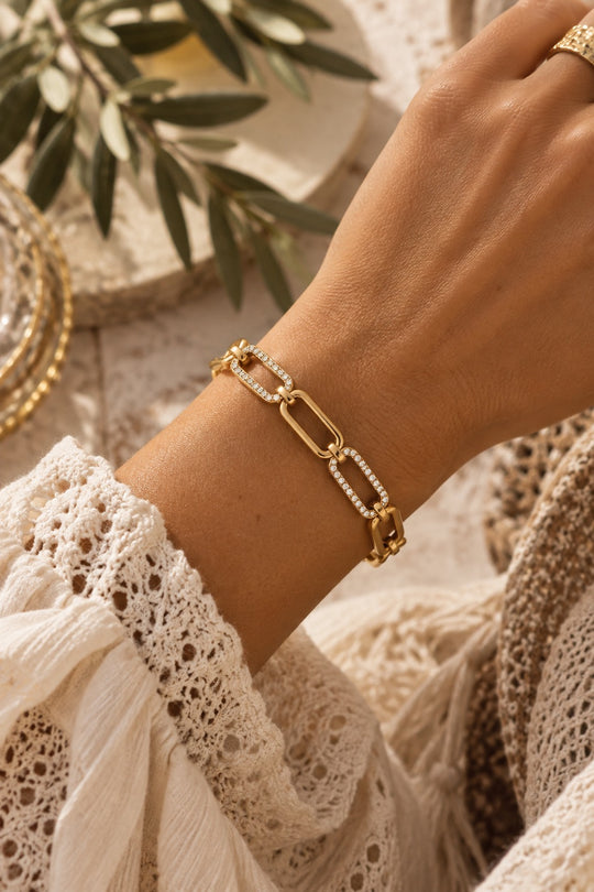 Elara Chain 18k Gold Plated Bracelet