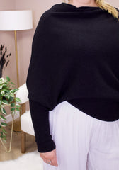 Black Slouch Jumper